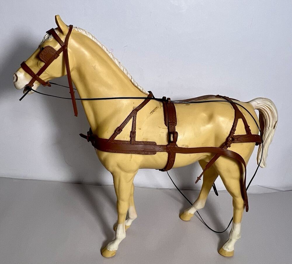 Vintage 1960s Marx Johnny West Thunderbolt Horse Accessories Rare Collectible